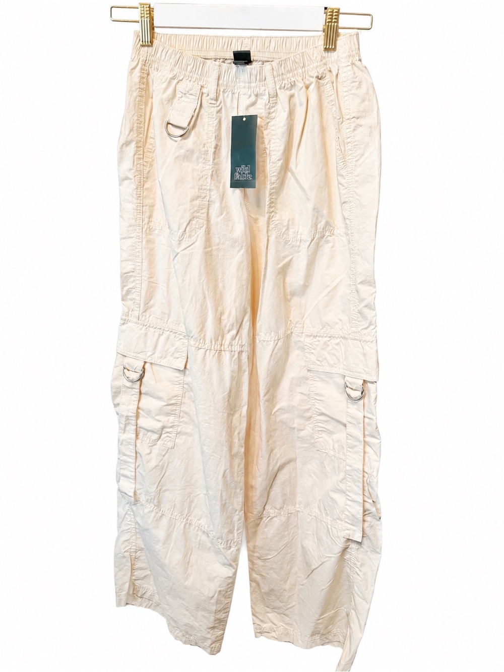 wild fable Cream Cargo Pants with Utility Rings